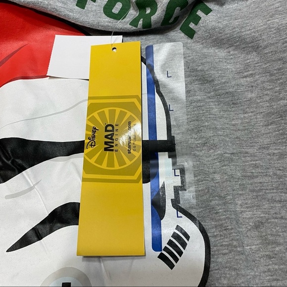 Star Wars Stormtrooper Merry Force Be With You Heather Gray Grey L Large Fandom - Picture 5 of 11
